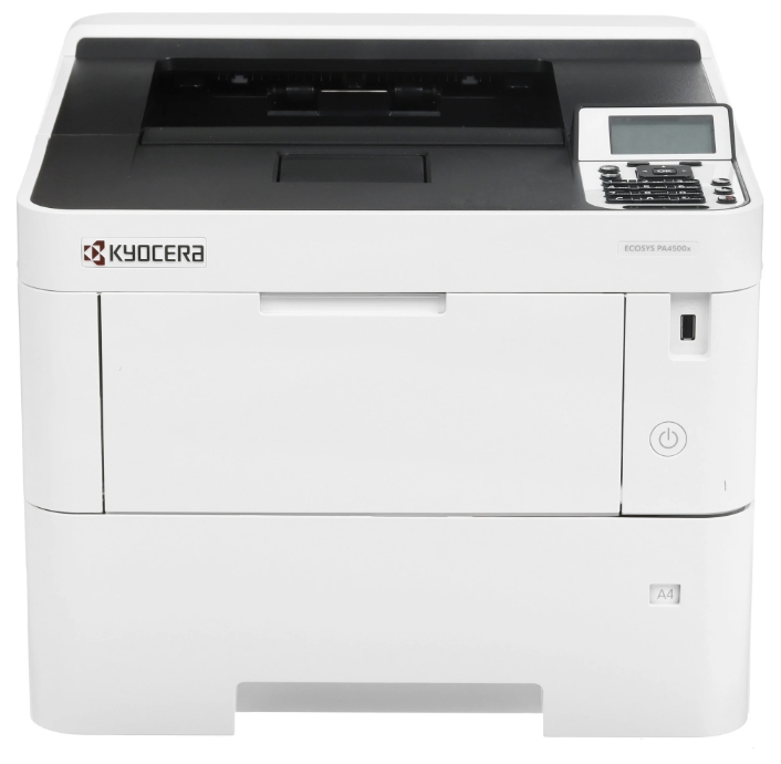 Ecosys PA4500x, A4 B/W Printer, 45pm, 1200x1200 dpi, 5-line LCD, with starter toner