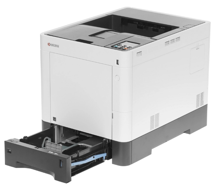 Ecosys P6230cdn, Colour, Duplex, A4, 30/30pm, 600 dpi multibit, 2-line LCD, with starter toners, USB 2.0, Gigabit LAN