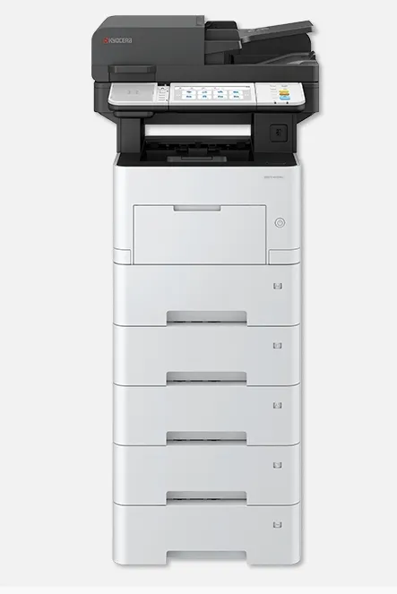 Ecosys MA5500ifx, A4 B/W MFP, 55ppm, 4in1, HyPass, 1200x1200 dpi, 7" Touch Panel, 100-sheet Dual scan DP std, with starter toner