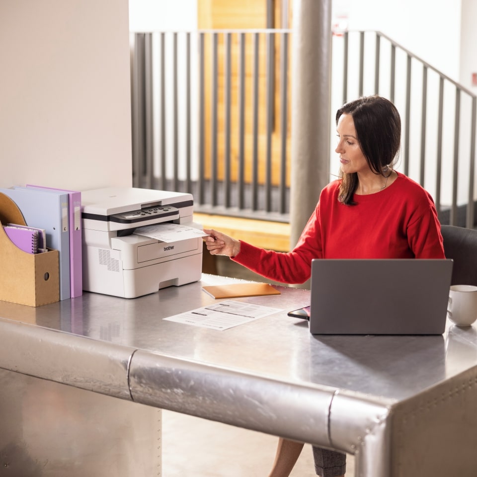 MFP Brother DCP-B7600D, A4, 34 ppm, Duplex, USB 2.0, Starter toner 2000 pag