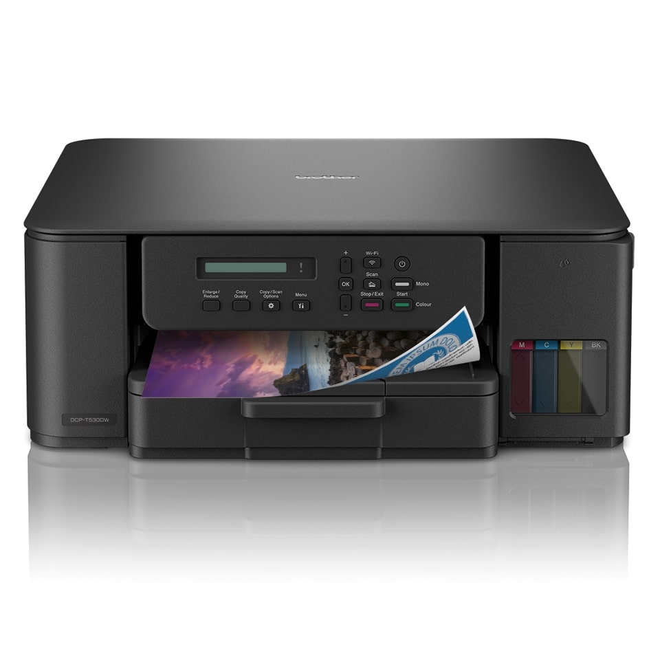 MFP Brother DCP-T530DW Ink Tank, A4, 16/9 ipm, Duplex, Wi-Fi, USB 2.0, Ink starter 15000/5000 pag.