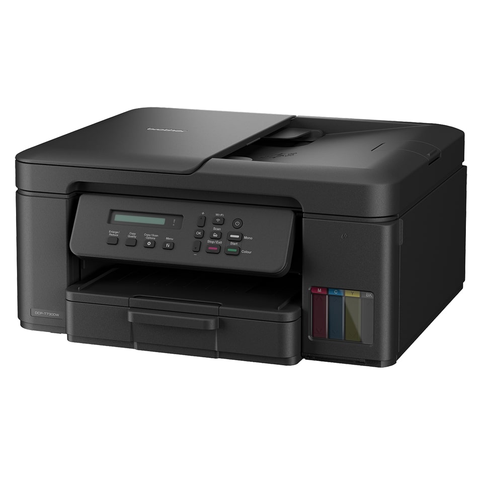 MFP Brother DCP-T730DW Ink Tank, A4, 16/15.5 ipm, Duplex, ADF, Wi-Fi, USB 2.0, Ink starter 15000/5000 pag.
