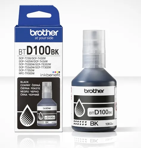 Ink Bottle Brother BTD100BK, Black 7500 pages