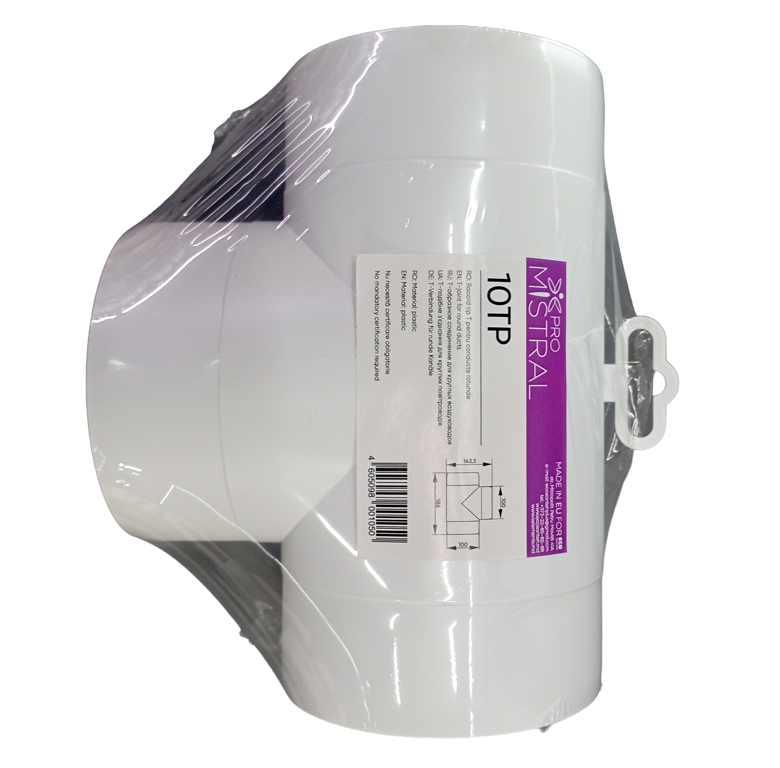 Teu ventilație rotund Mistral d.100 10TP