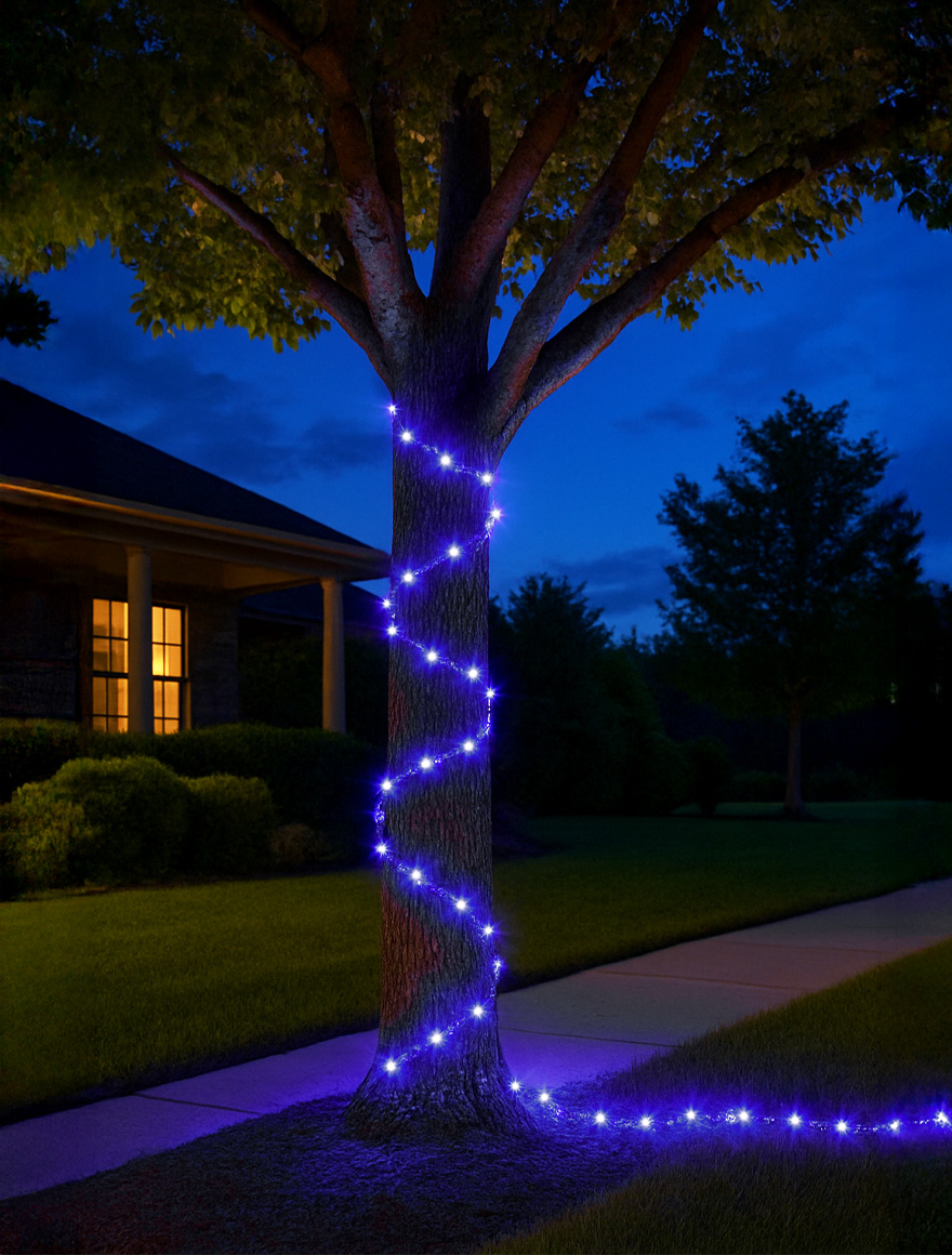 Ghirlandă 20W 100LED 24V Albastră 10m IP65 + sursă de alimentare