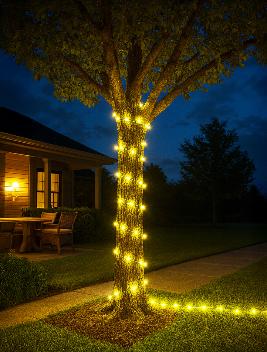 Ghirlandă 20W 100LED 24V 3000K 10m IP65 + sursă de alimentare