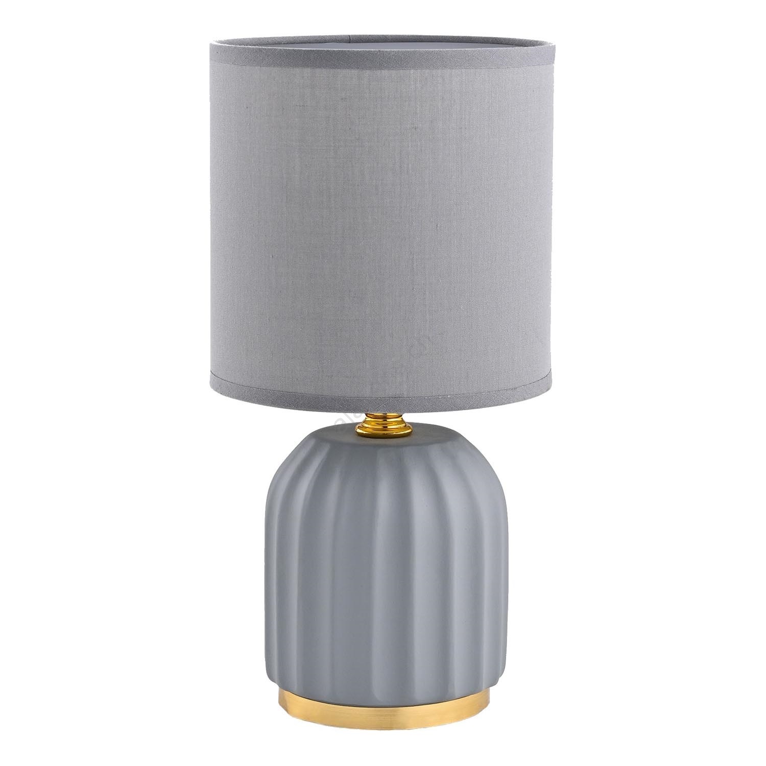 Veioză HS8723-GR 1xE14 ceramică gri+aur ZUMALINE