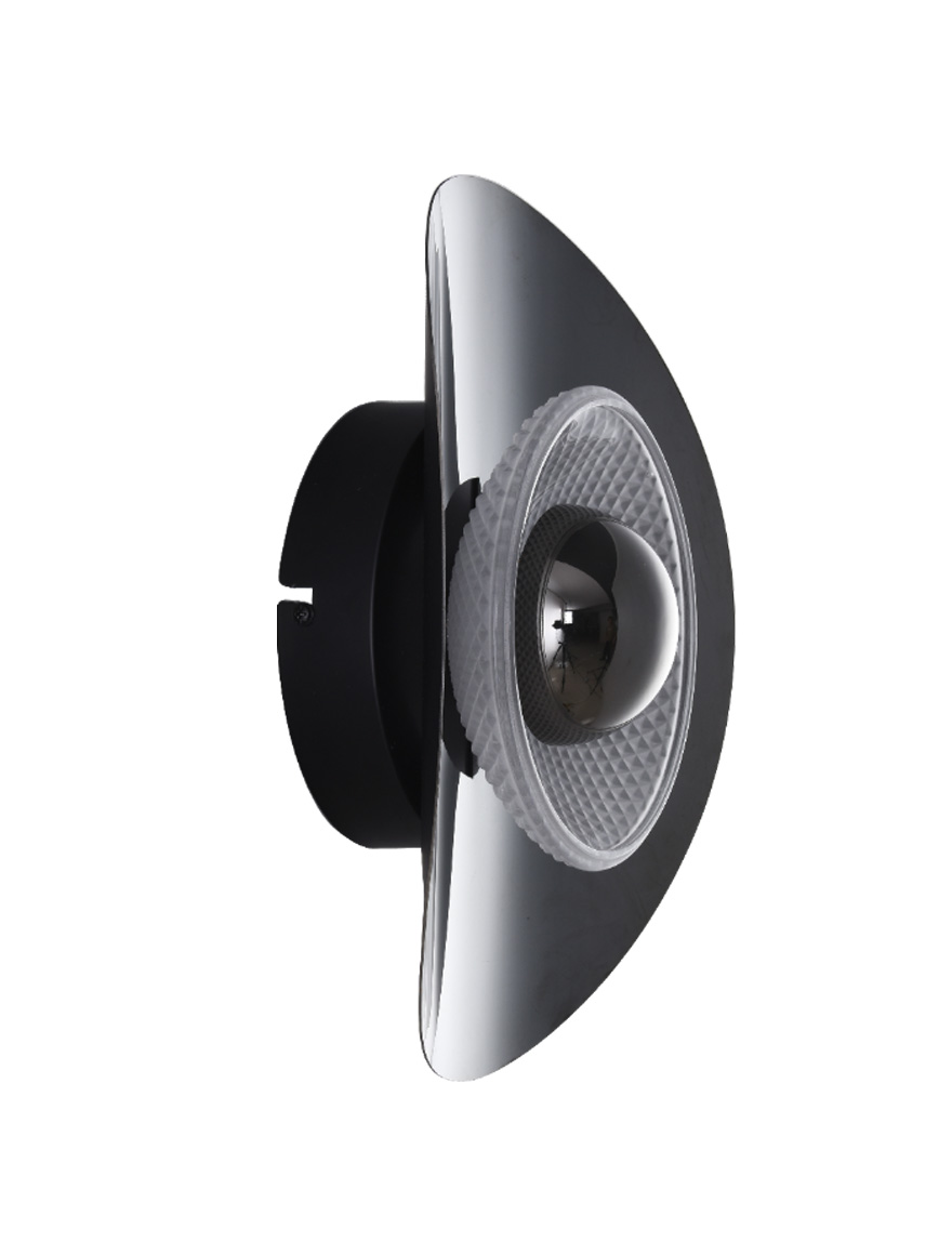 Светодиодный настенный светильник MB2293-1S-3BCT DIOP 8 Вт 3000K черный ZUMALINE