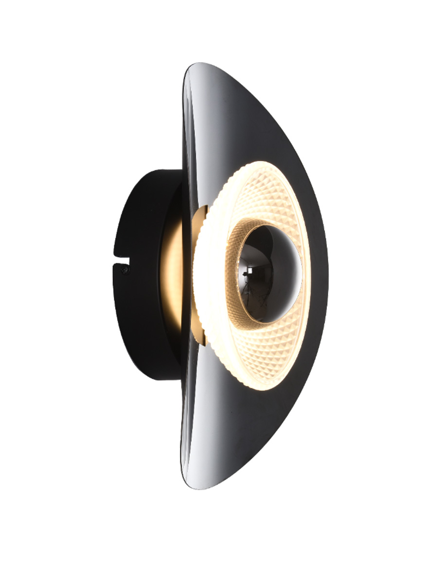 Светодиодный настенный светильник MB2293-1S-3BCT DIOP 8 Вт 3000K черный ZUMALINE