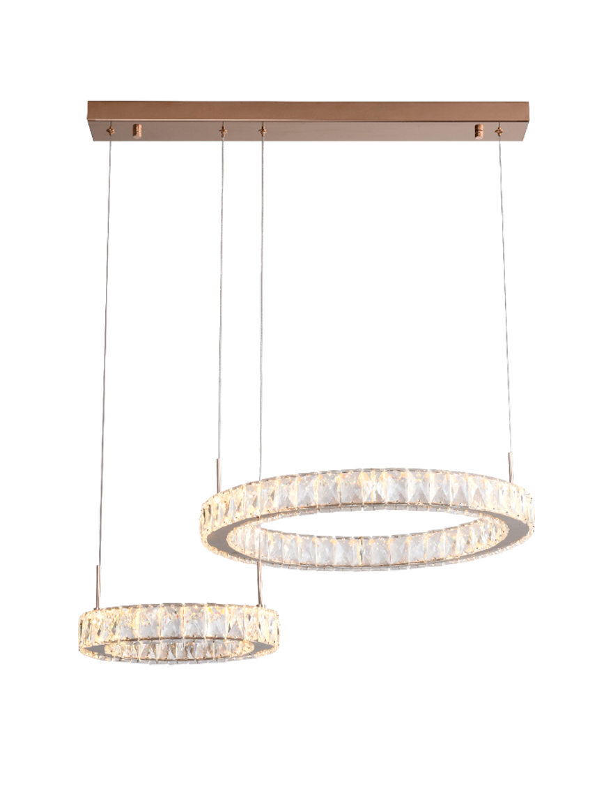 Светодиодная люстра MD3713-2-3GT GIRONA 36 Вт 3000K золотистый ZUMALINE