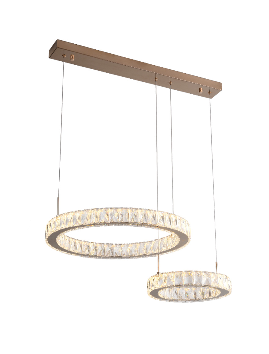 Светодиодная люстра MD3713-2-3GT GIRONA 36 Вт 3000K золотистый ZUMALINE