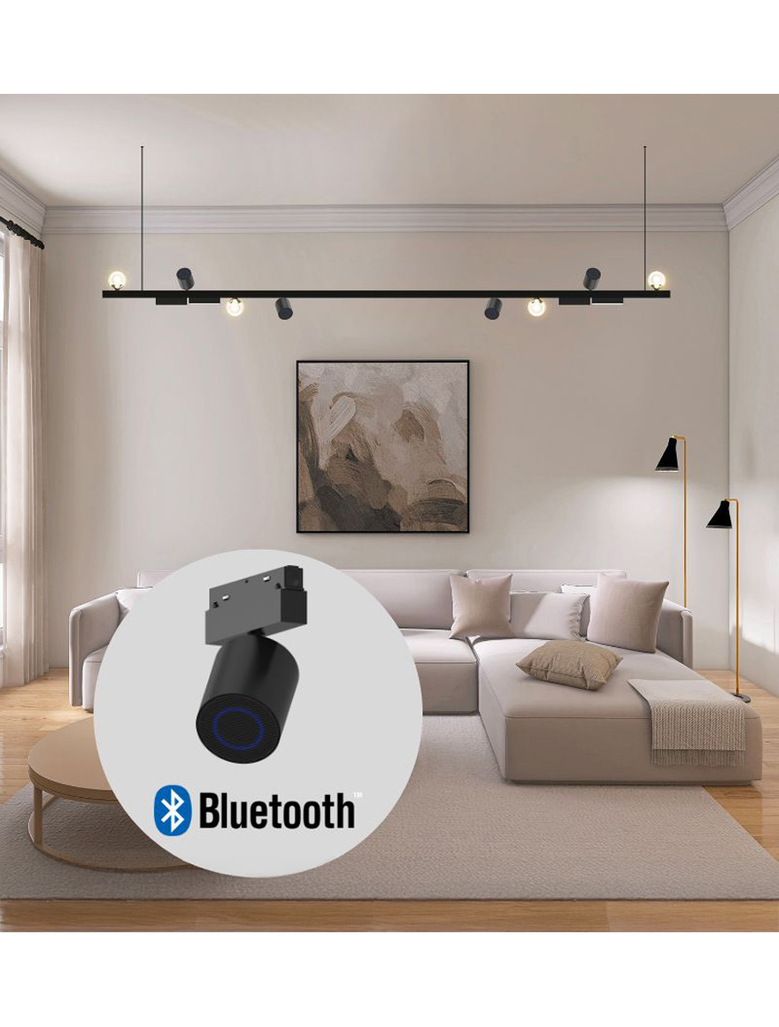 Bluetooth-колонка для магнитной шины S20, 10 Вт, 24-48 В, черная