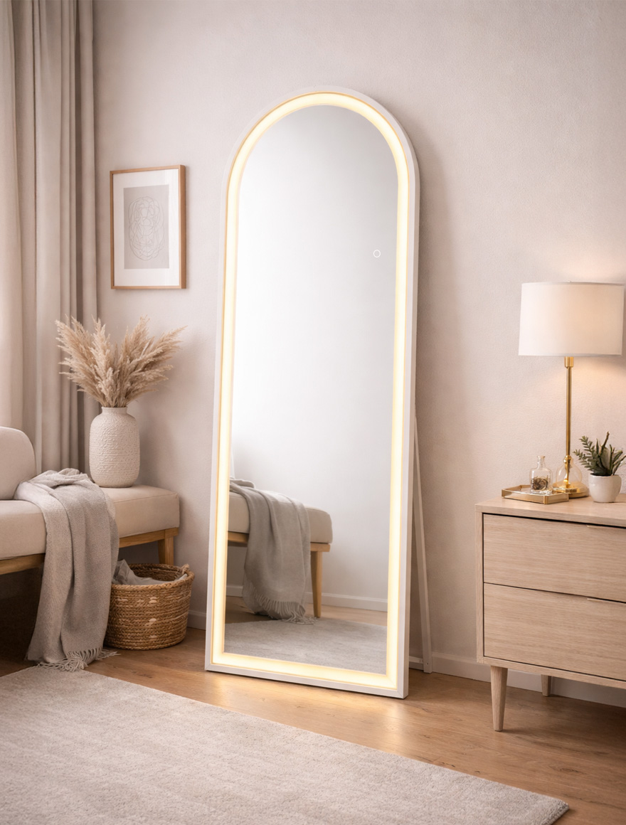 Зеркало на подставке LED 50*150 см, сенсорное, с регулировкой яркости LuminaLED