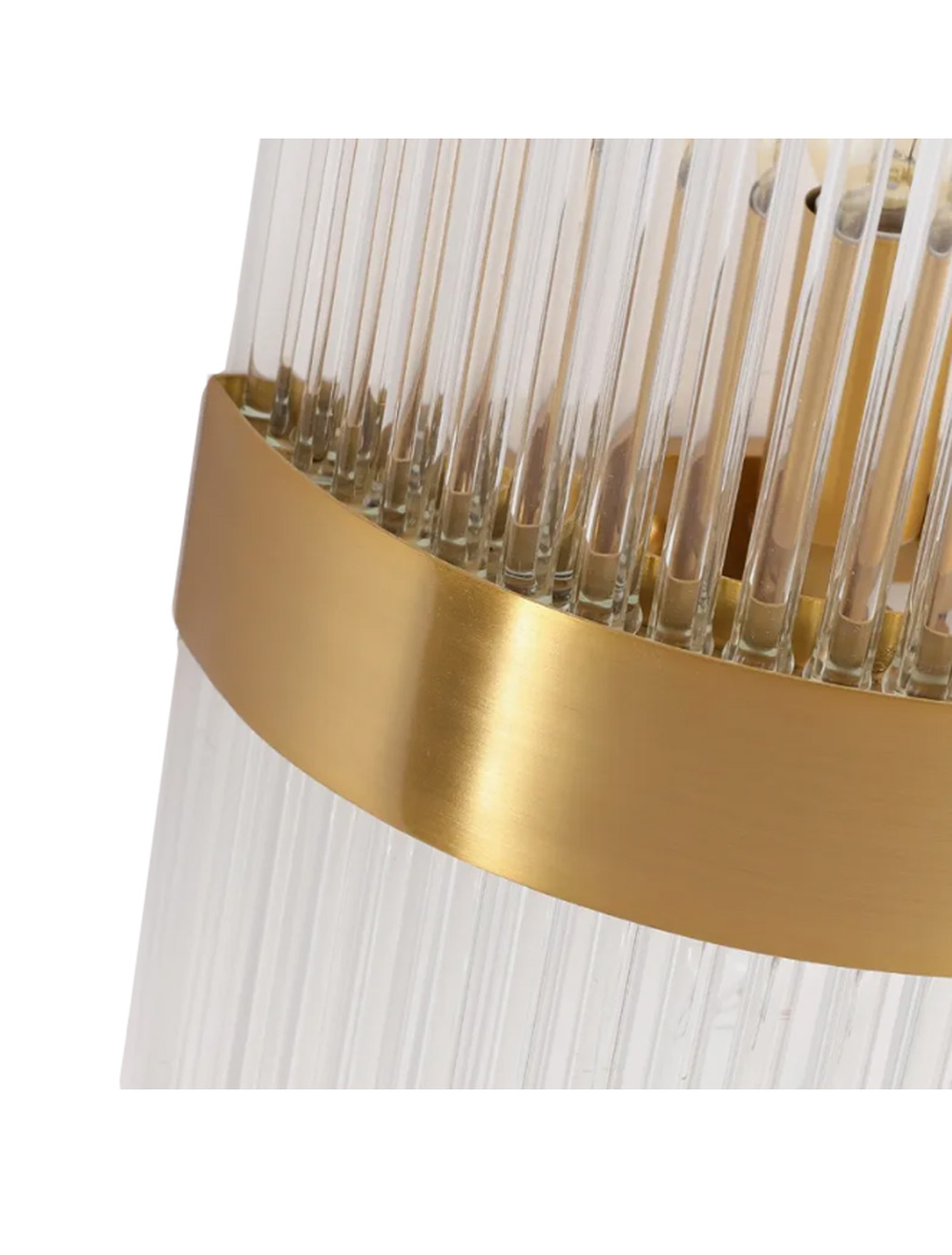 Накладка 2XE14 D180 H450 Crilo ZKS золото LUMINALED