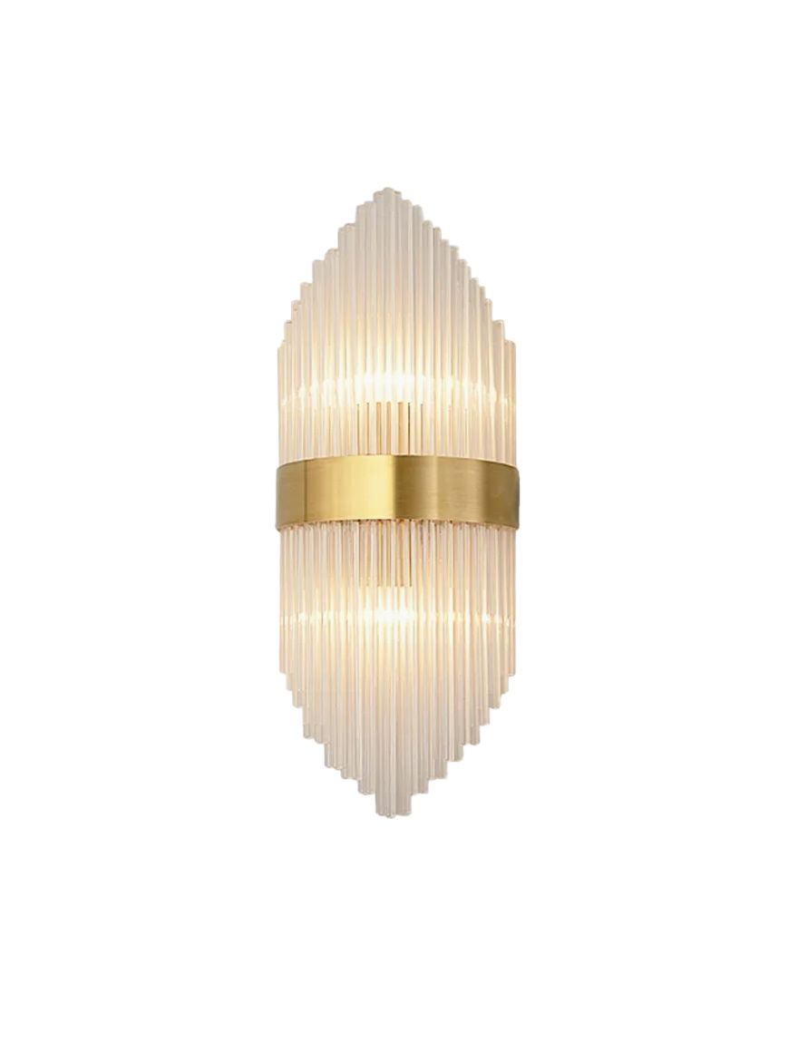 Накладка 2XE14 D180 H450 Crilo ZKS золото LUMINALED