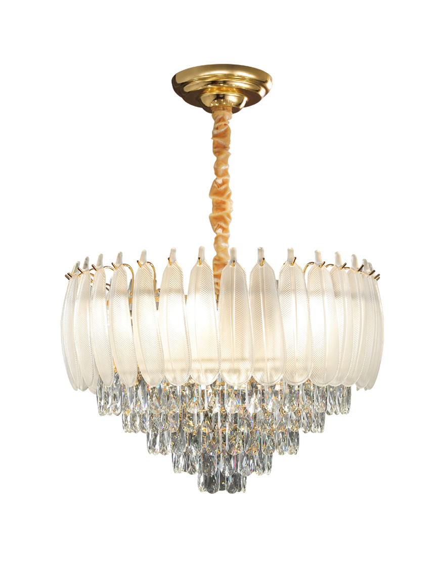 Lustră 10XE14 D600mm Elure ZKS aur LUMINALED