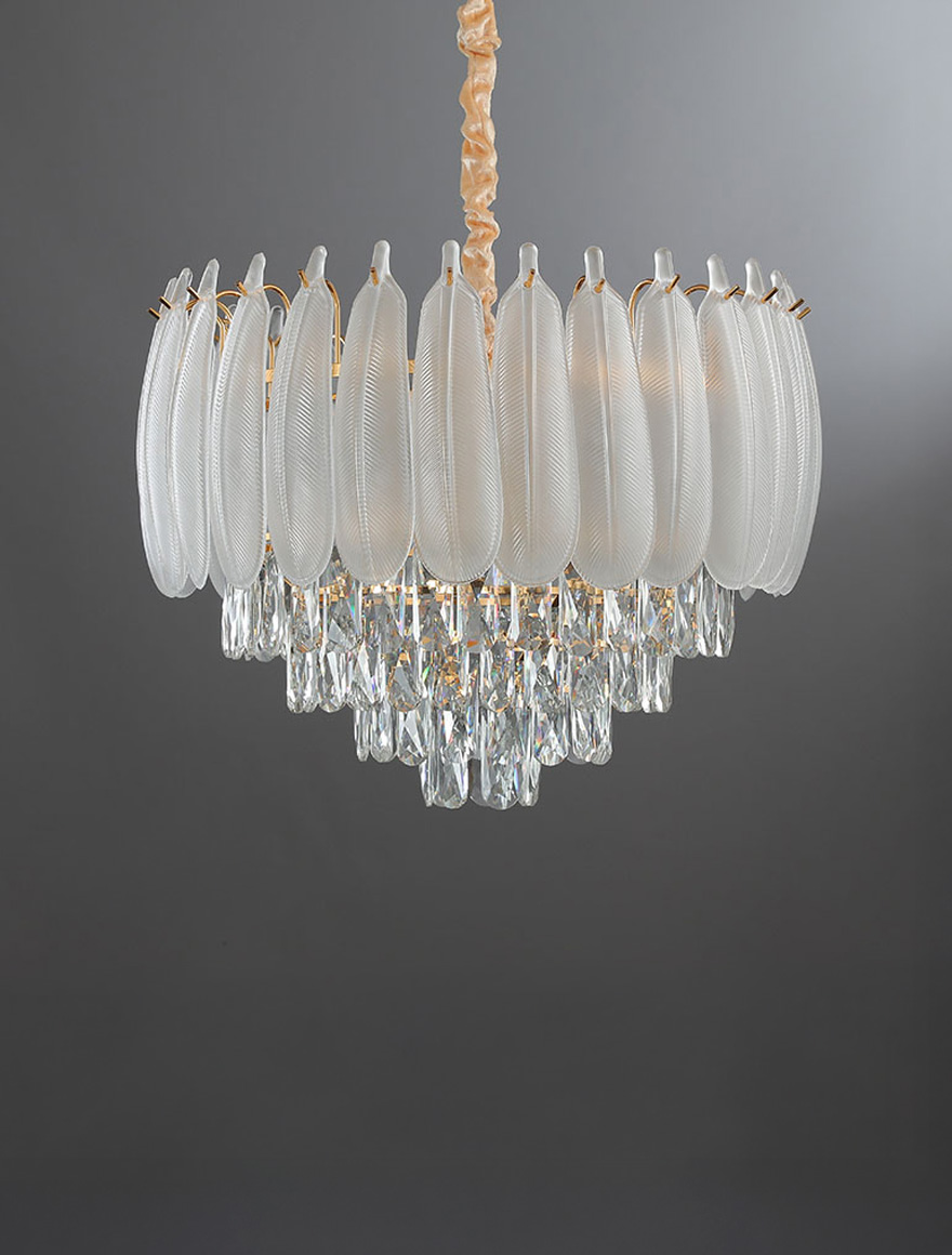 Lustră 10XE14 D600mm Elure ZKS aur LUMINALED