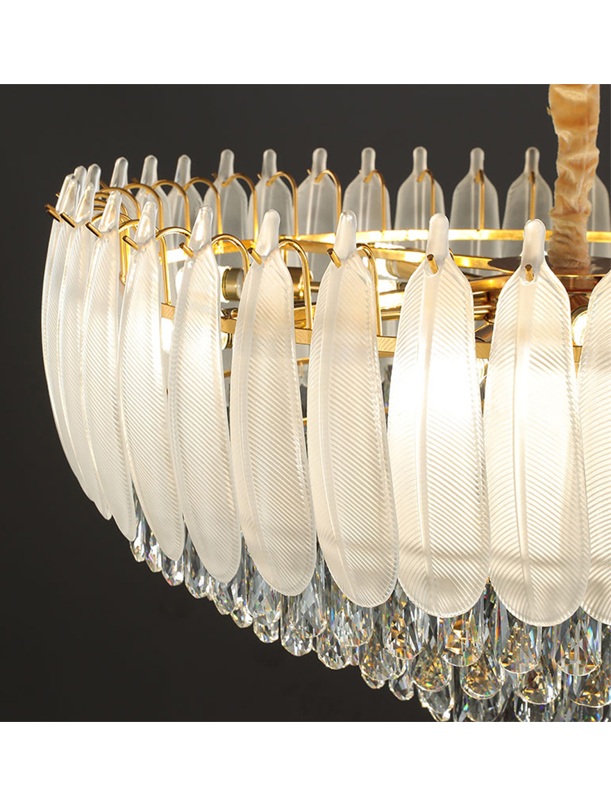 Lustră 10XE14 D600mm Elure ZKS aur LUMINALED