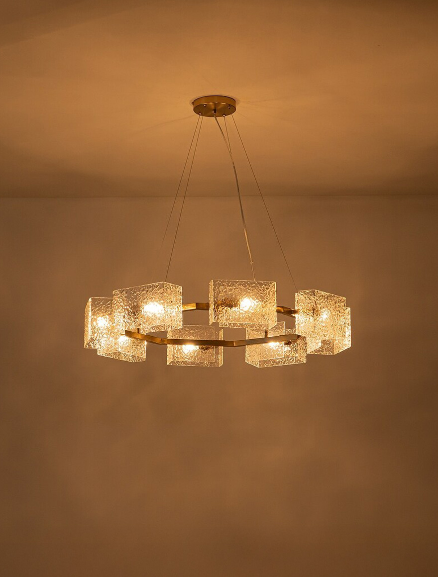 Lustră 8XE14 D900mm Astra ZKS aur LUMINALED