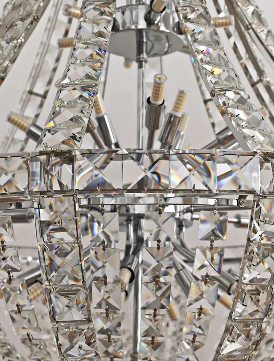 Lustră 12XE14 D600mm Eluxe ZKS crom LUMINALED