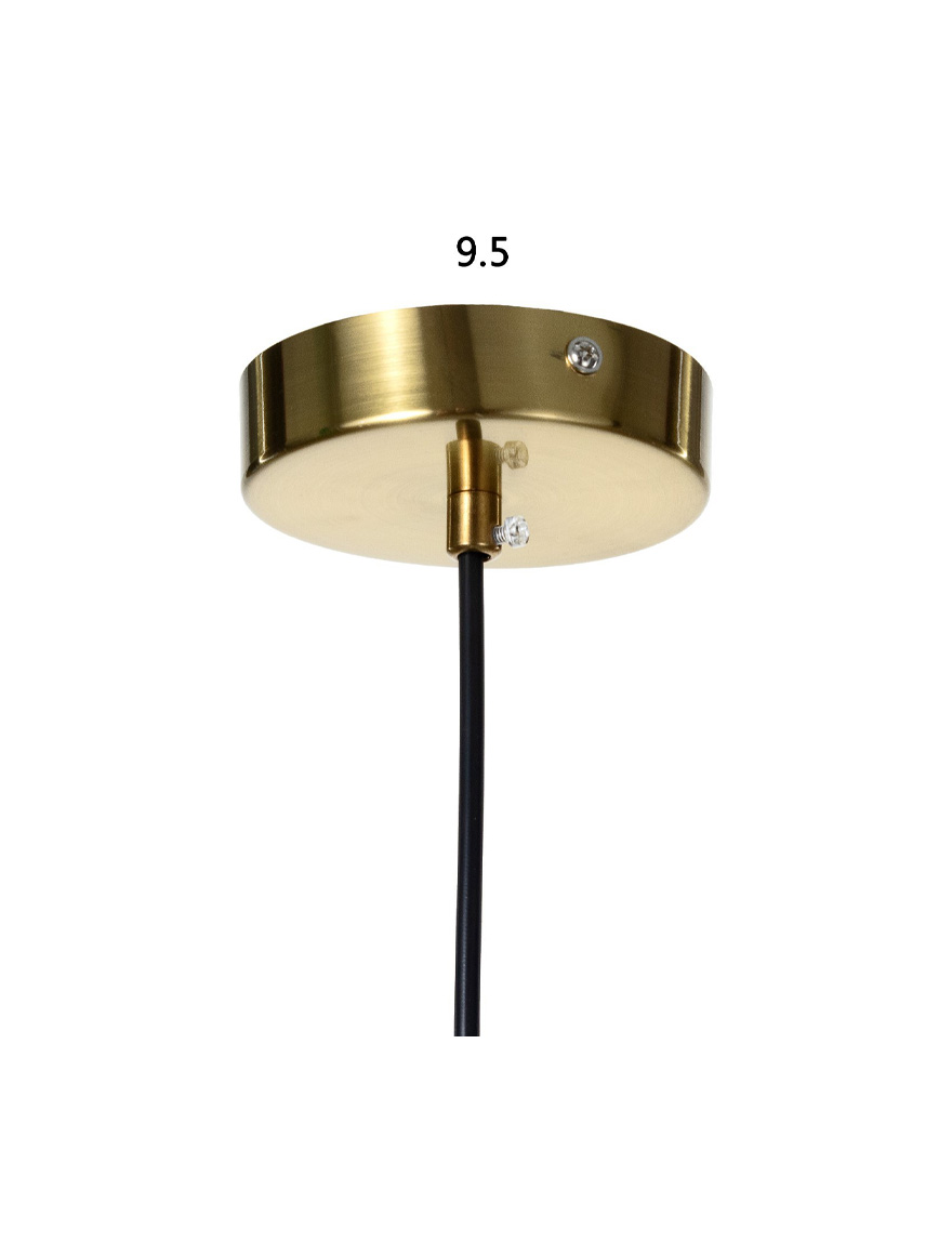 Suspensie 1xE27 D150 ORBIA ZKS negru,aur+transparent LUMINALED