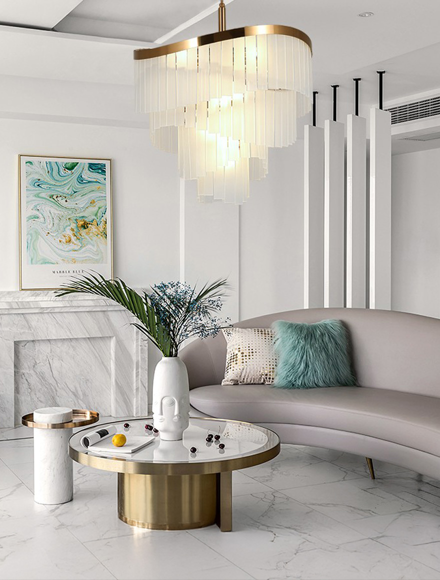 Lustră 10XE14 D600mm Zefir ZKS aur LUMINALED