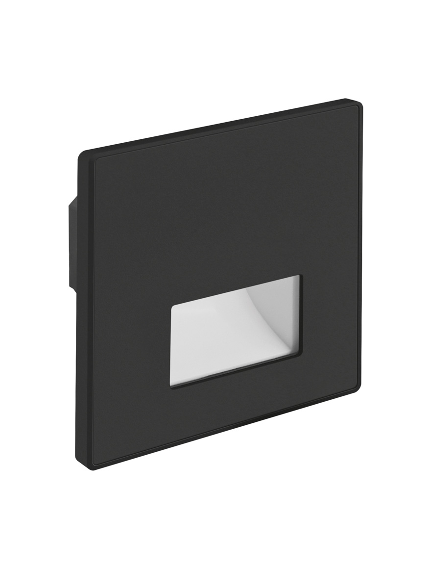 Corp de il. incorp scară/perete LED 1.5W 3000K-5700K 220-240V negru Luminaled
