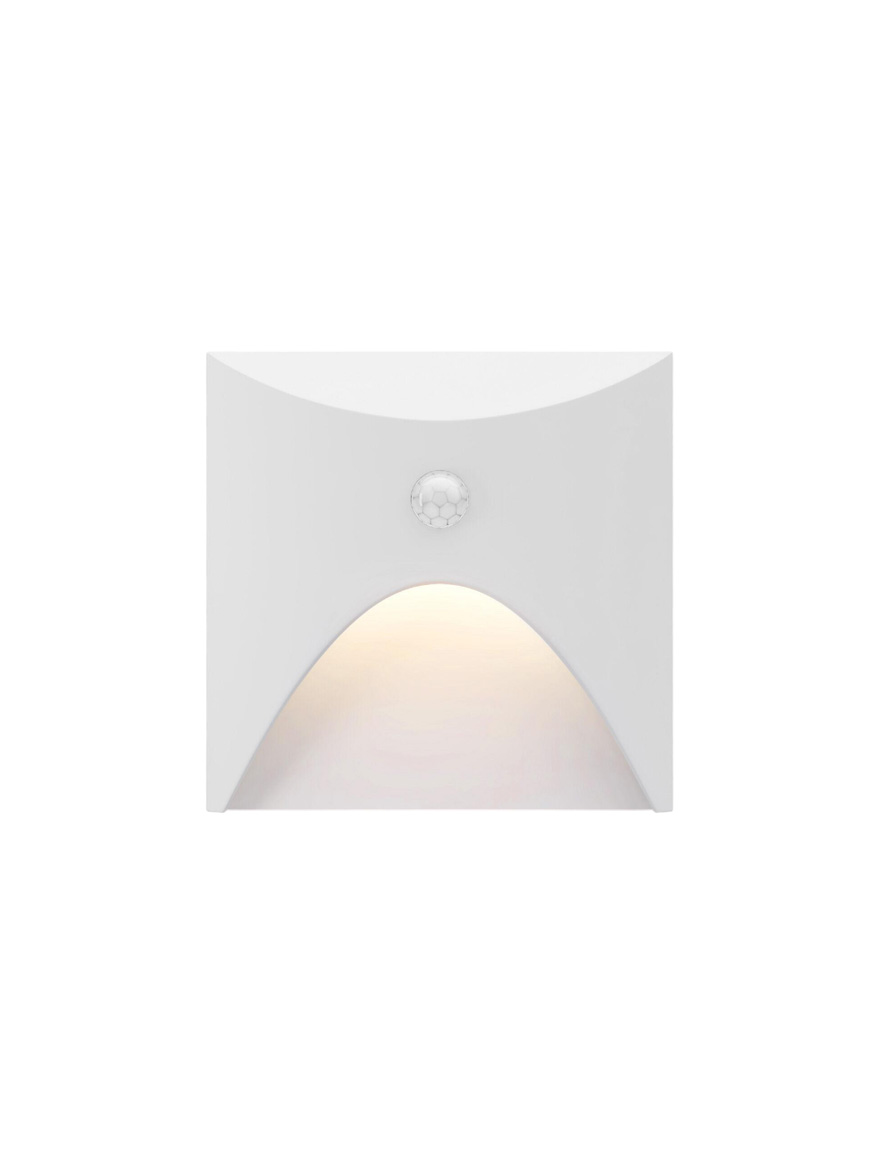 Corp de il. cu senzor incorp scară/perete LED 3W 4000K IP65 220-240V alb Luminaled