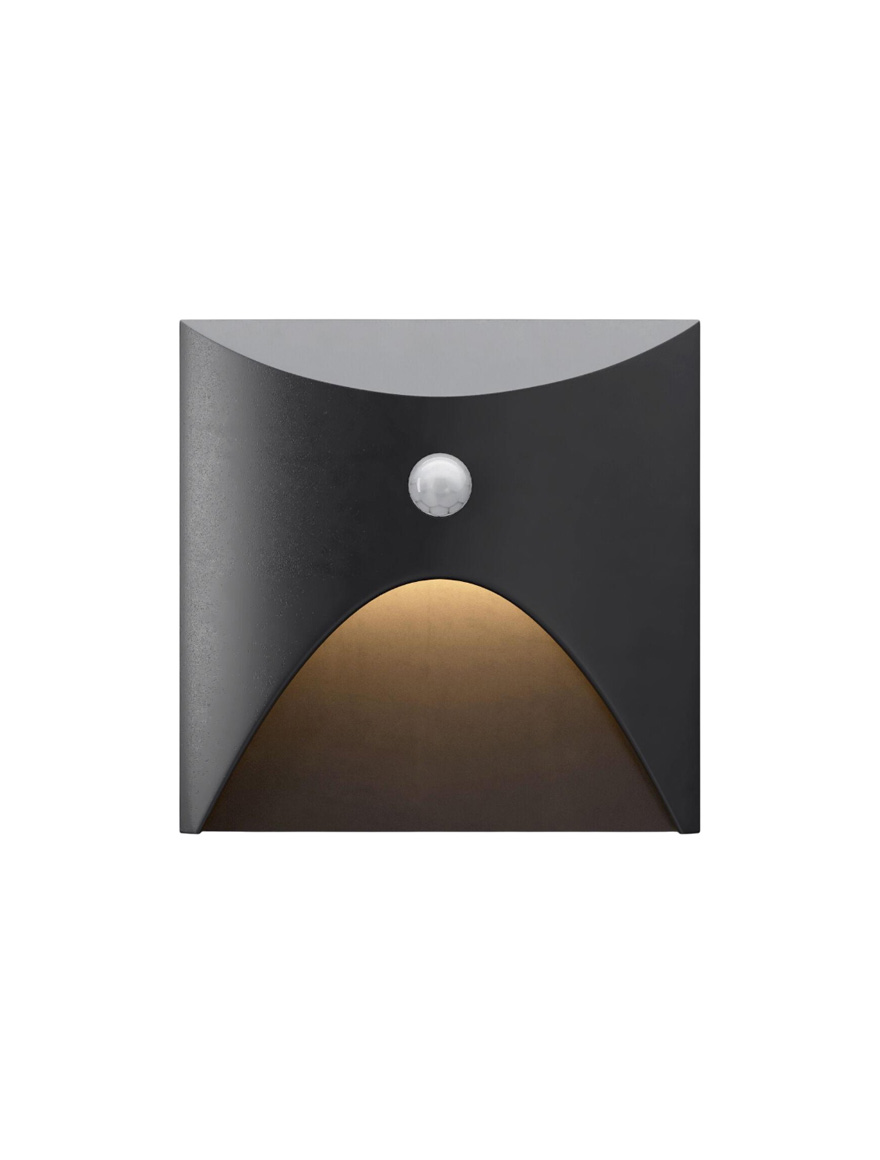 Corp de il. cu senzor incorp scară/perete LED 3W 4000K IP65 220-240V negru Luminaled