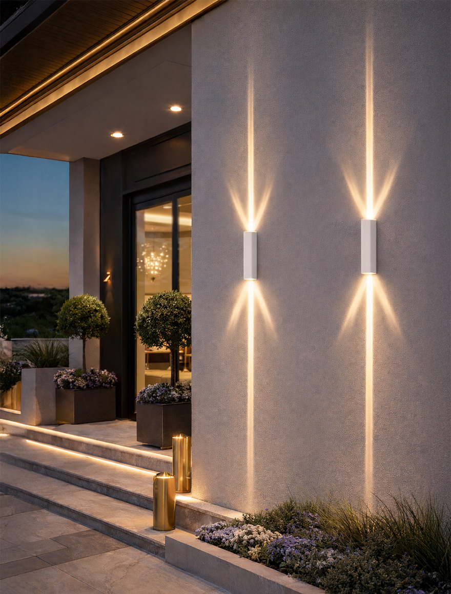 Aplică GLIN Led IP54 2*3W 4000K albă LuminaLED