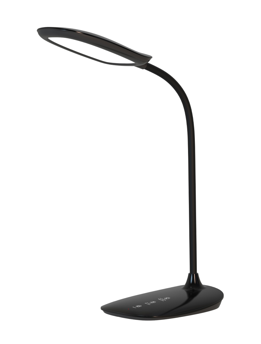 Lampă de masă AURA LED Neagra dimabilă 10W 480lm CCT:3000-5700K LuminaLED