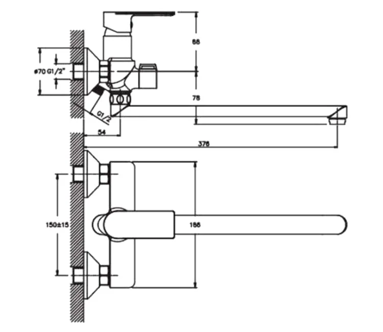 Baterie pentru baie 61170