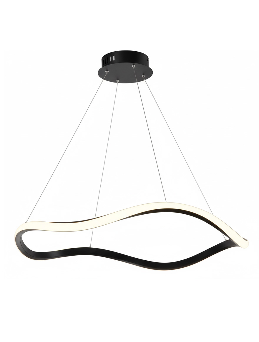 Lustră LED 40W 4000K D800 MP48182-1BBK BTL neagră LUMINALED