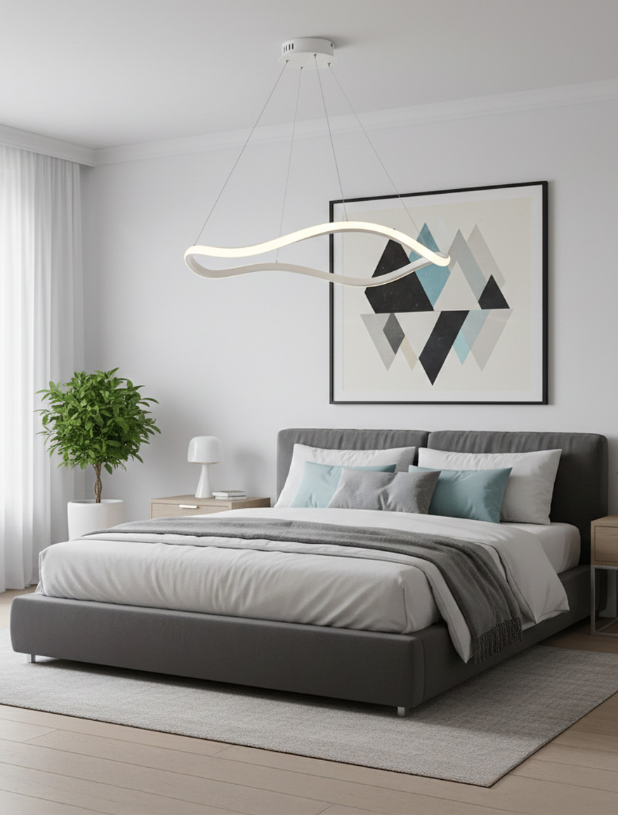 Lustră LED 40W 4000K D800 MP48182-1BWH BTL albă LUMINALED 2