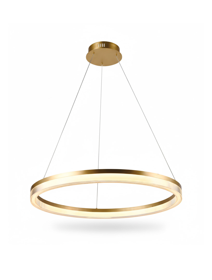 Lustră LED 30W 4000K D600 MP67249-1B BTL aurie LUMINALED
