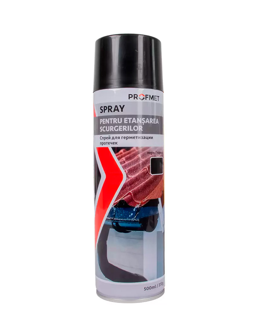 747401 Spray cauciucat p/u etanșarea scurgerilor, negru 500ml Profmet