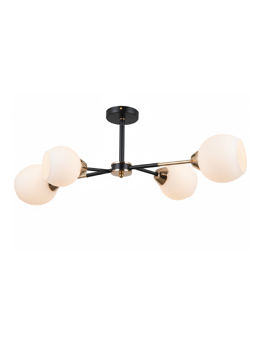 Lustră 4*E27 aur+negru S11611-4 Luminaled
