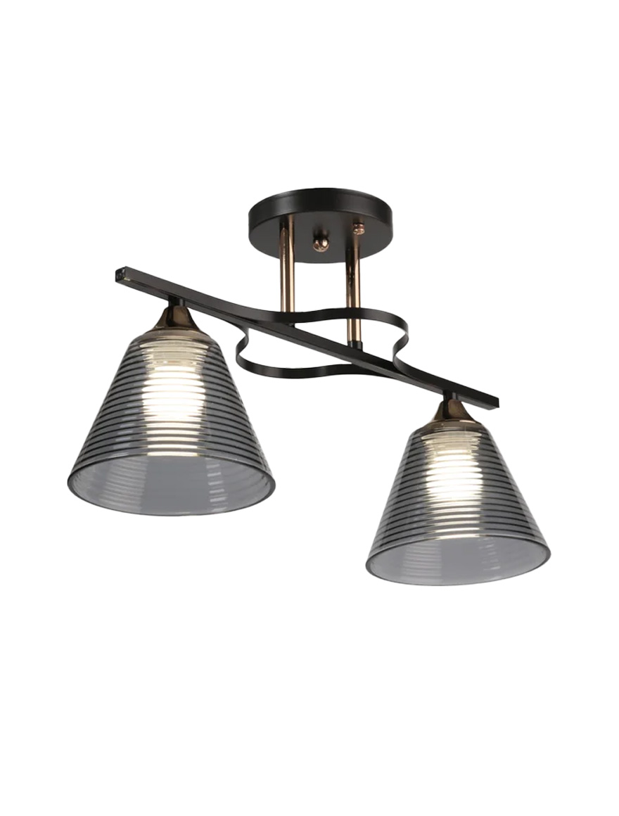 Lustră 2*E27 aur+negru S11615-2 Luminaled