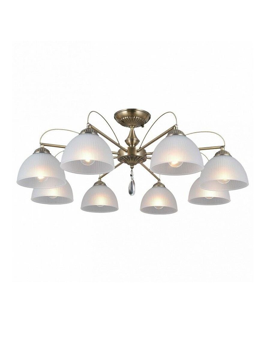 Lustră 8*E27 aur+alb S11602-8 Luminaled