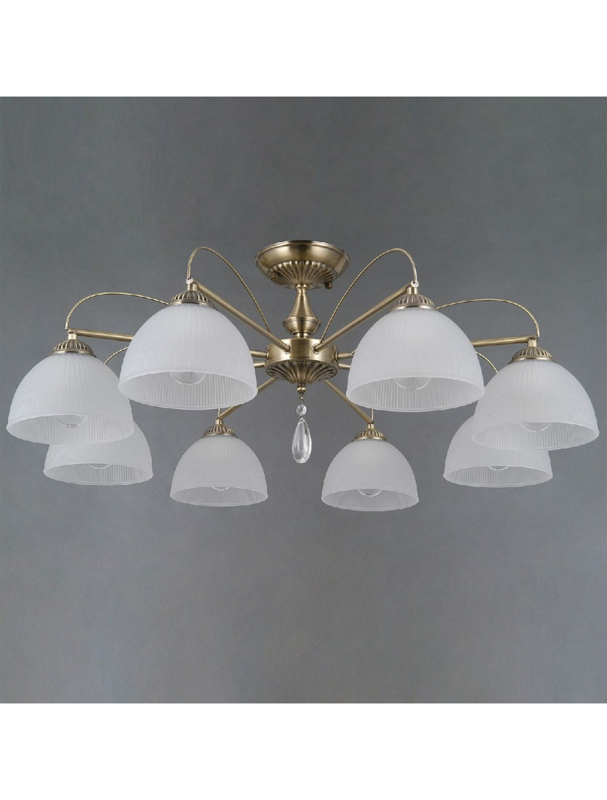 Lustră 8*E27 aur+alb S11602-8 Luminaled