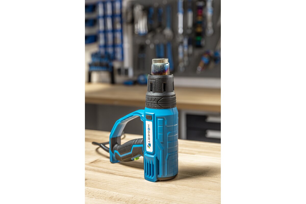 Строительный фен (термовоздуходувка) 2000Вт, 2 скорости и регулировка температуры HOGERT