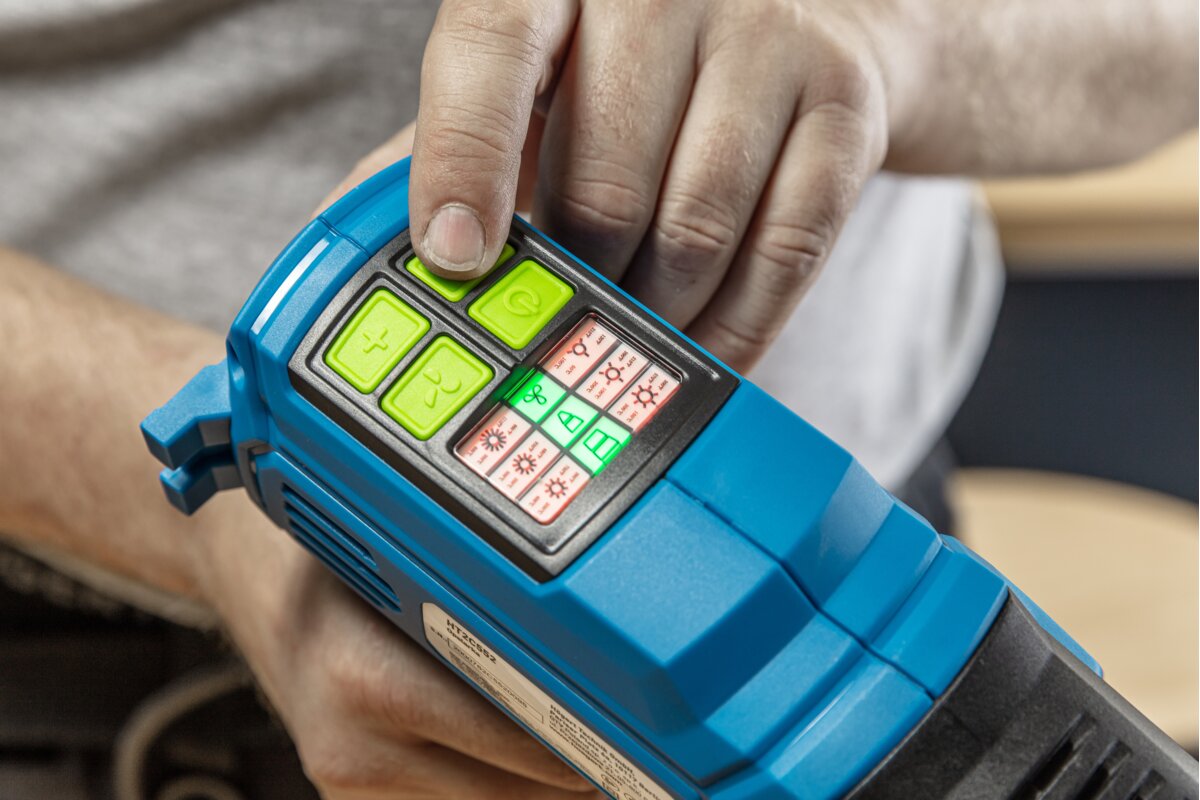 Строительный фен (термовоздуходувка) 2000Вт, 2 скорости и регулировка температуры HOGERT