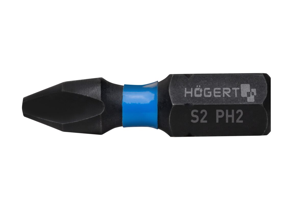Сверло PH2, 25 мм, сталь S2, 20 шт. HOGERT