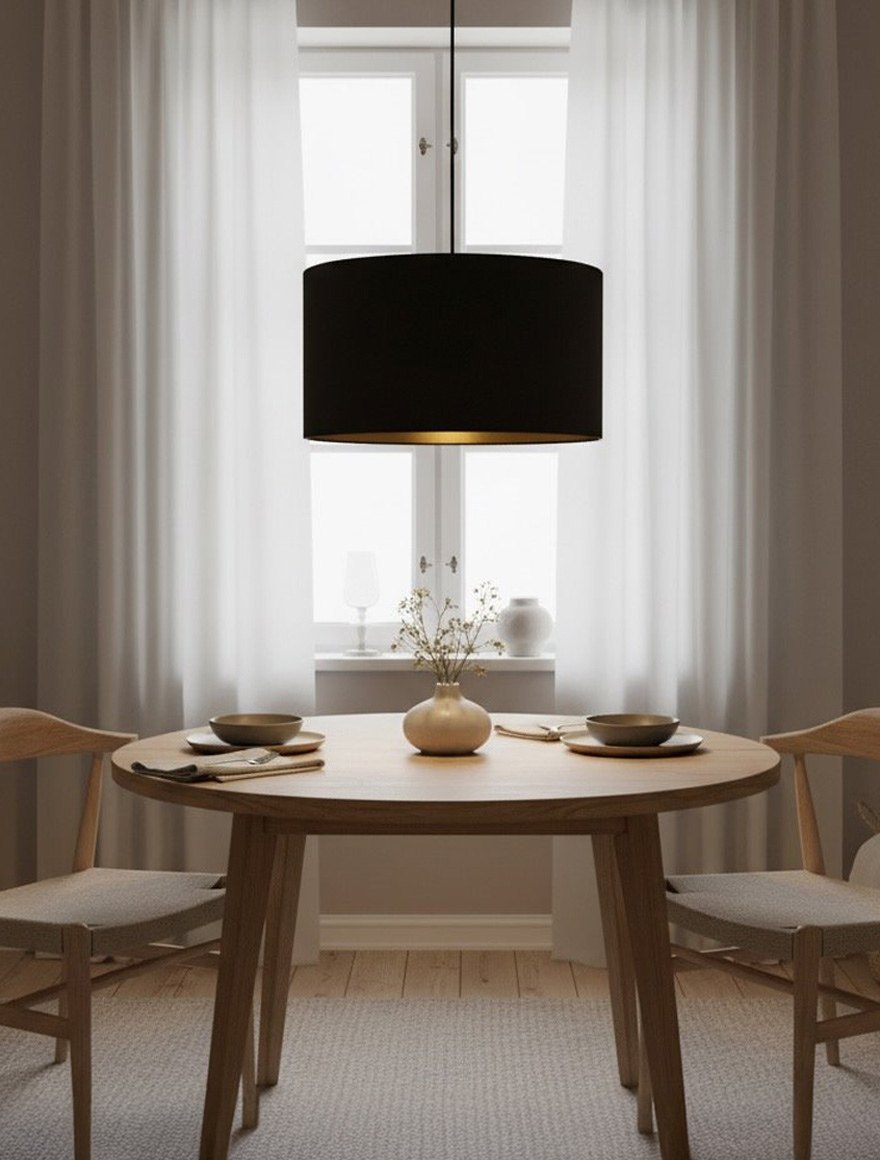 Подвес HILDE 1XE27 черный+золото EMIBIG