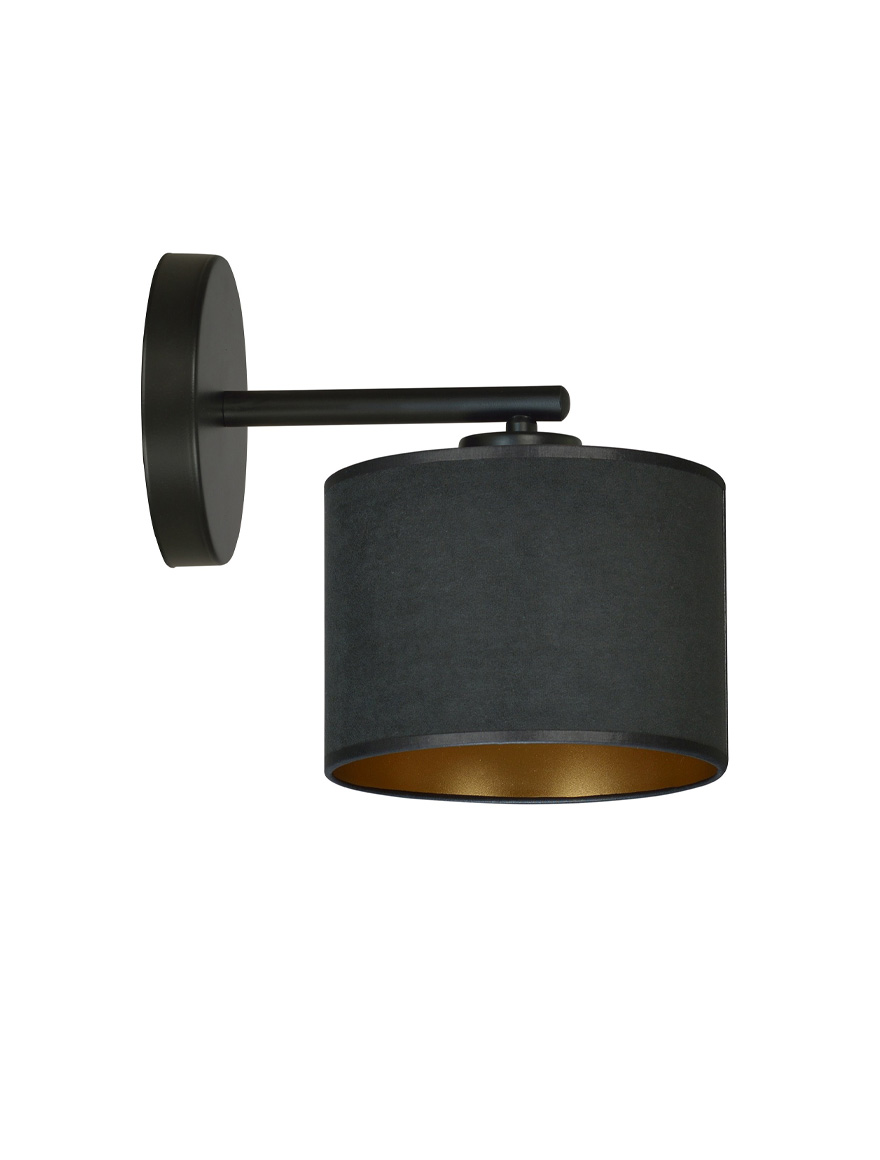 Бра HILDE K1 1XE27 черный+золото EMIBIG