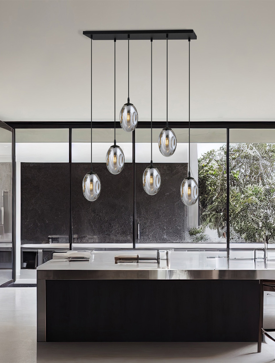 Lustră ASTRAL 6XE14 grafit EMIBIG