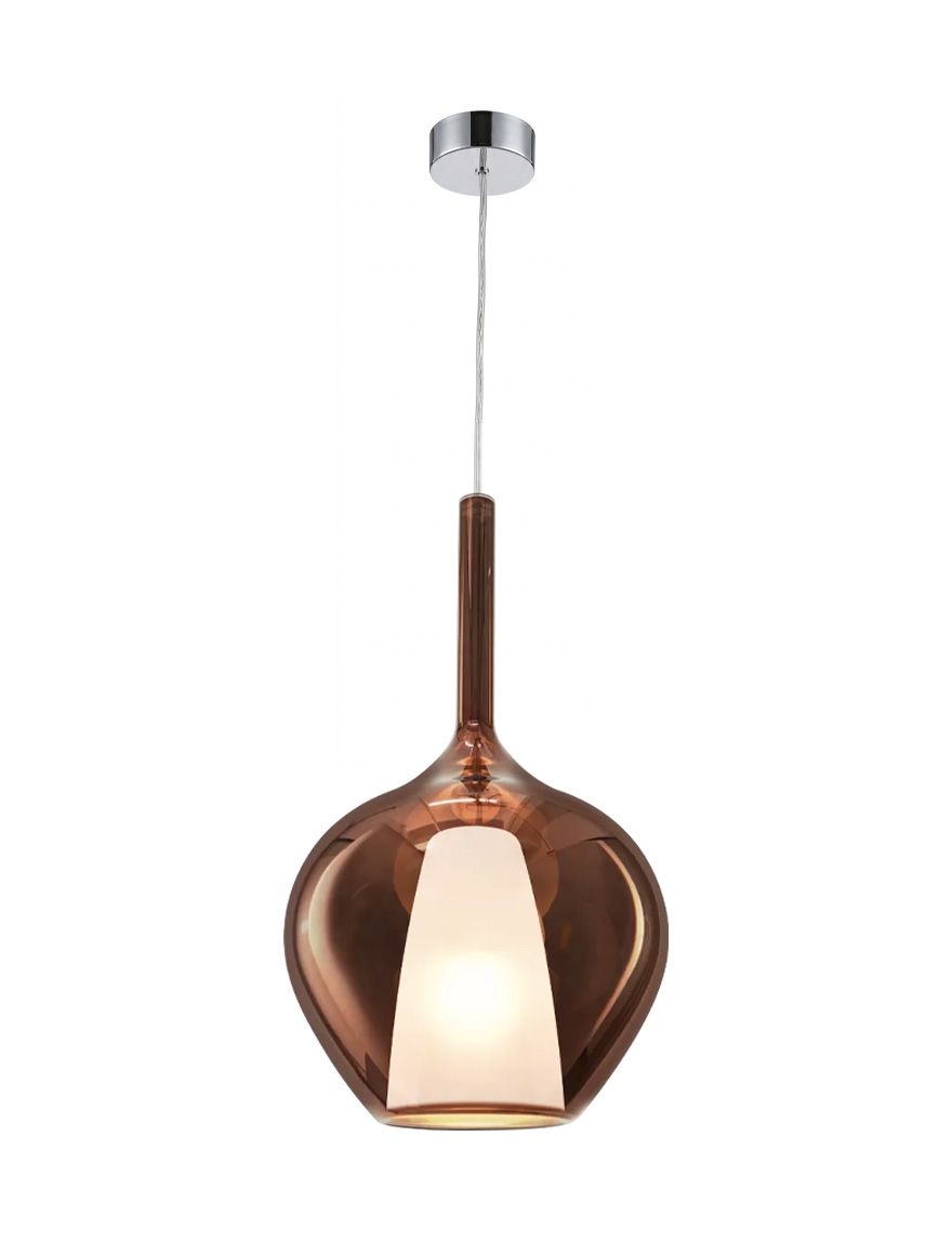 Подвесной светильник KALIQUE-1 SP1 D28 E27 медный Ideal Lux