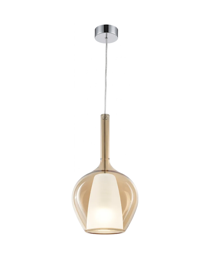 Подвесной светильник KALIQUE-1 SP1 D18 E27 янтарный Ideal Lux