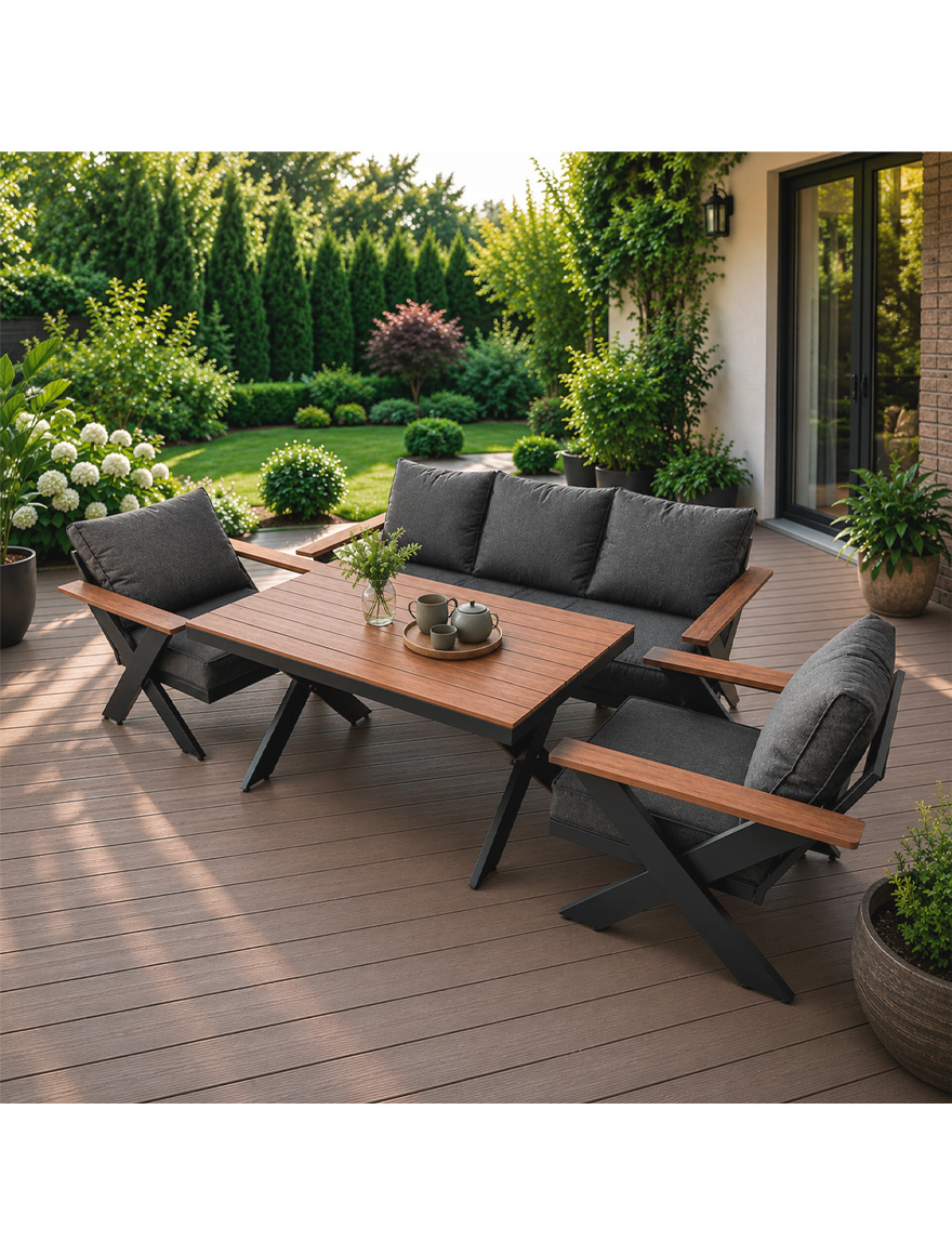 Комплект садовой мебели TERRACE: диван, стол, 2 кресла 2