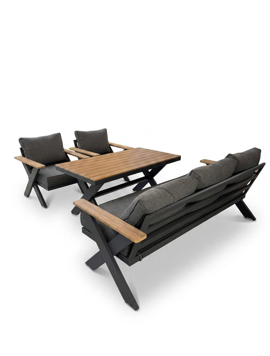 Set mobilier de gradină TERRACE Canapea+Masă+2 Fotolii
